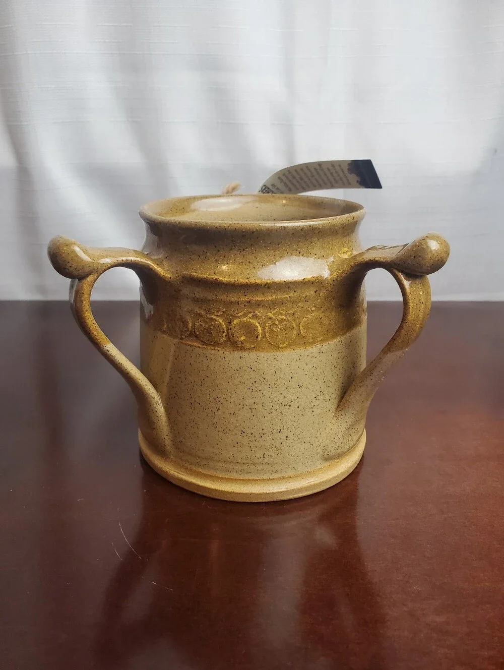 VTG NOS RARE P&L Wilson THATCHERS CIDER Three-Handled 'Surprise Frog' Tyg Mug